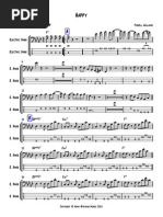 Happy Bass TAB notation
