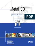 Metal 3D - Memoria de Cálculo