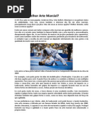 Qual é a Melhor Arte Marcial