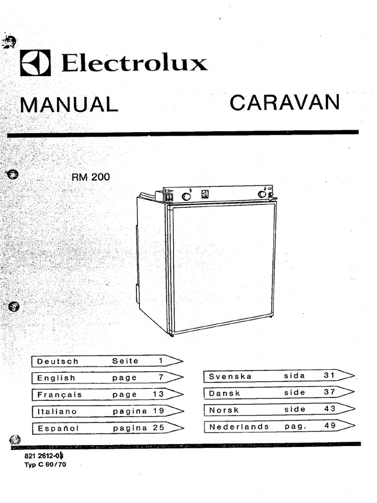Nevera Electrolux Rm200b | PDF