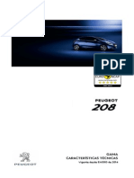 208 Ficha Técnica Peugeot 208