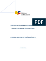 Educacion Artistica Lineamientos Curriculares 1ro de Bachillerato