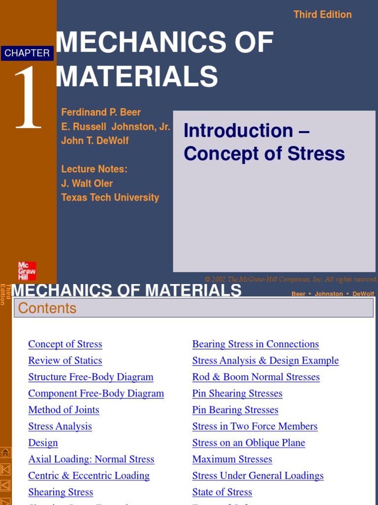 Mechanics | PDF | Stress–Strain Analysis | Stress (Mechanics)