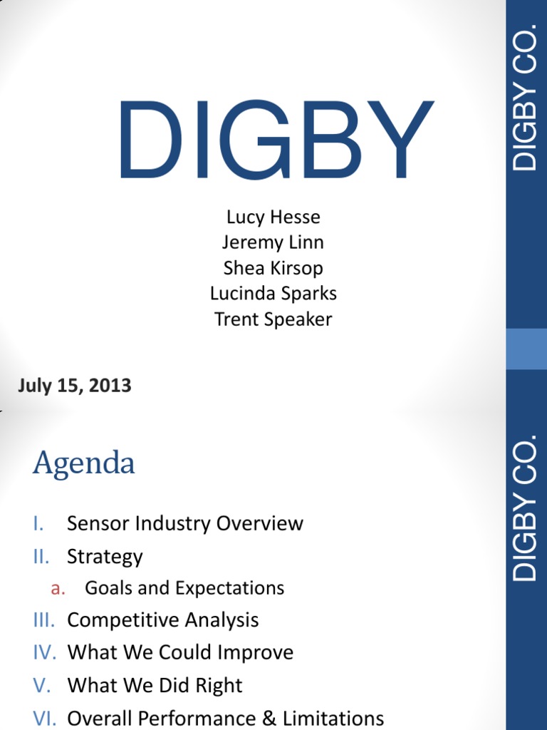 Digby Presentation | PDF | Competition | Research And Development