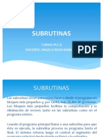 SUBRUTINAS