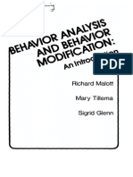 Behavior Analysis and Behavior Modification Malott Tillema Glenn 1978 499pgs EDU - SML