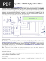 Download Digital Code Lock Using Arduino With LCD Display and User Defined Password by elvergonzalez1 SN251686145 doc pdf