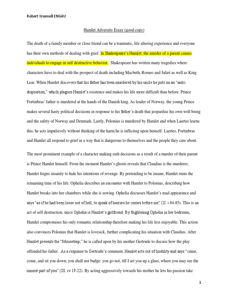Hamlet research paper topics ophelia