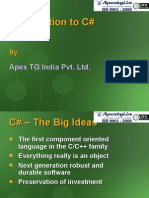 A Brief Introduction to C-Sharp