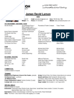 James David Larson Resume Update