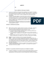 Reglamento Ajefut de Rubén Darío Torche