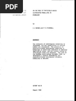 On the Role of Physically Based Distributed Modelling in Hydrology