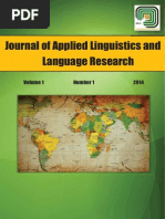 Download Journal of Applied Linguistics and Language Research 11 2014 by JallrJallr SN251706806 doc pdf