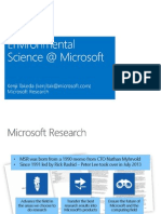 Microsoft Research Presentation
