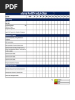 Template Internal Audit Schedule