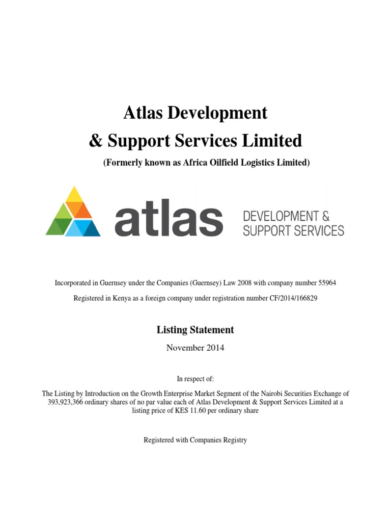 Atlas Development and Support Services - Listing Statement PDF | PDF ...