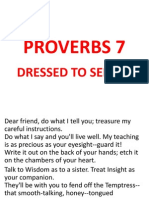 Proverbs 7: Dressed To Seduce