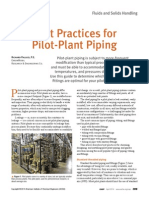 Best Practices For Pilot-Plant Piping: Fluids and Solids Handling