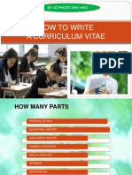 How To Write A Curriculum Vitae: By Võ Phước Như Hảo