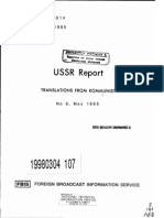 USSR Report: JPRS-UKO-85-014 6 September 1 985