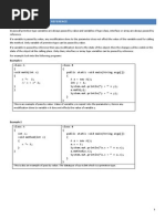 Pass by Value vs. Pass by Reference: Example 1