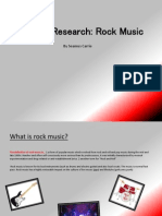 Genre Research: Rock Music: by Seamus Carrie