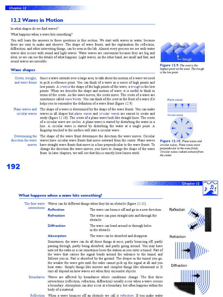 Ripple Tank | PDF | Reflection (Physics) | Waves