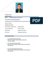 Personal Resume Personal Biodata