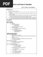 Analysis and Design of Algorithms1