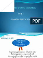 Pemantapan Mutu Eksternal