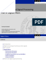 Advanced Digital Signal Processing Part 4: Digital Filters: Gerhard Schmidt