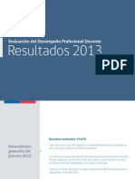 Resultados Evaluacion Docente 2013