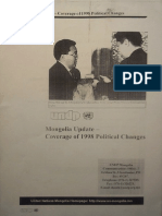 Mongolia Update - Coverage of 1998 Political Changes