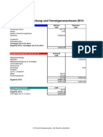 Bilanz und Erfolgsrechnung 2014