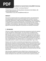 Precious Metals Recovery From Cyanide Solution Using EMEW Technology V3 ...