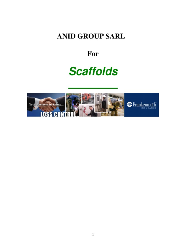 Scaffold Regulations PDF Scaffolding Safety