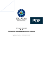 Estatuto Orgánico de La FAM-Bolivia
