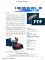 CMT - Metal Matrix Composites and Aluminium Matrix Composites Applications