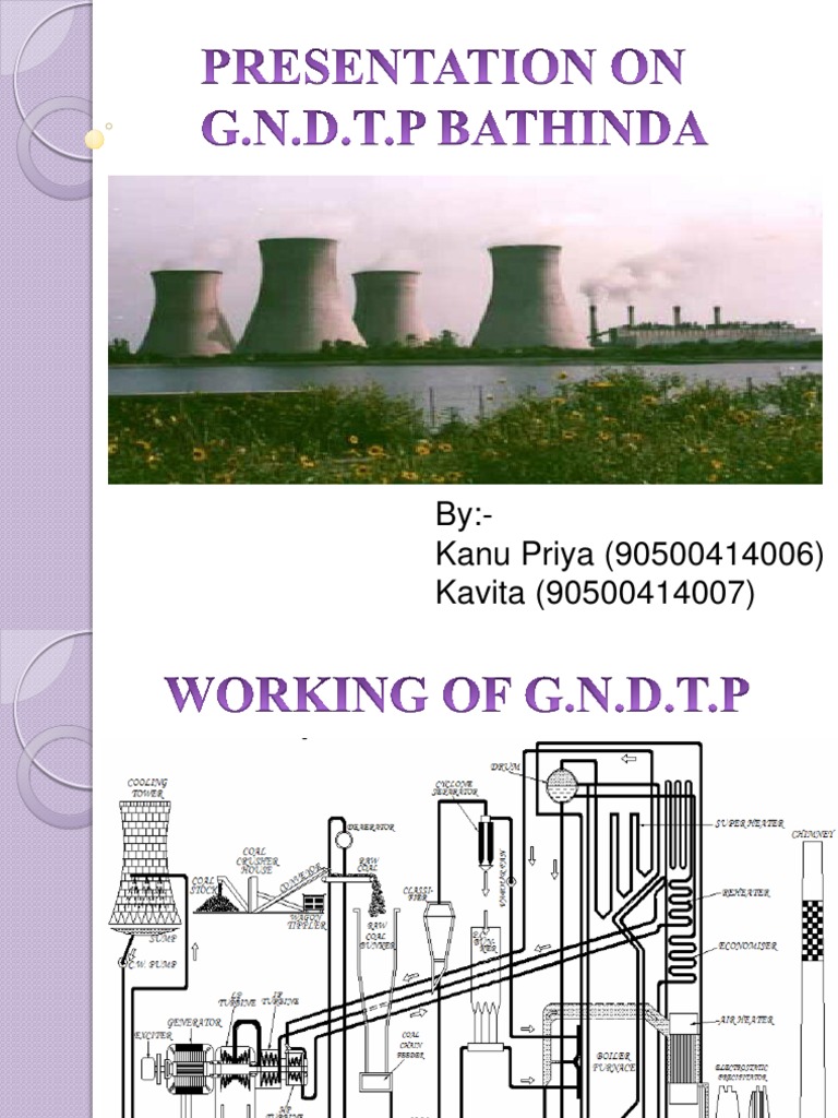 G.N.D.T.P. Coal-Fired Power Plant Overview | PDF | Coal | Signal ...