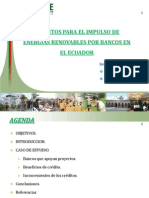 CRÉDITOS PARA EL IMPULSO DE ENERGÍAS RENOVABLES POR BANCOS EN EL ECUADOR.ppt