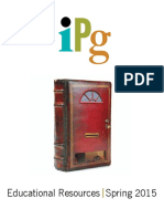 IPG Spring 2015 Educational Resources