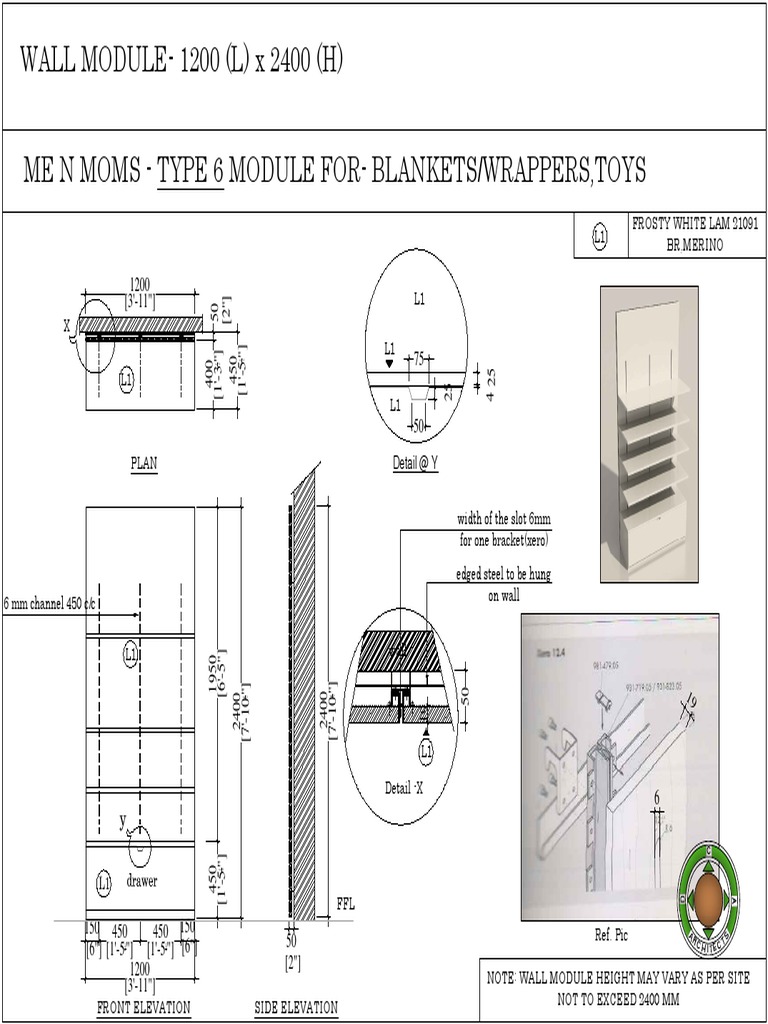 Wall Module Specs for Toys & Blankets | PDF