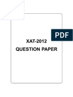 XAT-2012 Question Paper