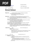 Generic Resume R5.97-2003