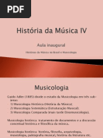 História Da Música IV_aula Inaugural_2014