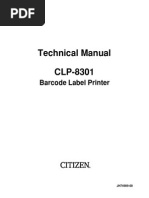 Citizen CLP-8301 Technical Manual