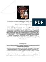 Suplemento Alimenticio Shiitake Maitake y Reishi