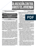 Ley Para La Regularizacin y Control de Los Arrendamientos de Vivienda 1