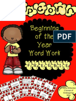 Beginning of The Year Word Work in Kindergarten