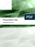 Template Presentation School Work